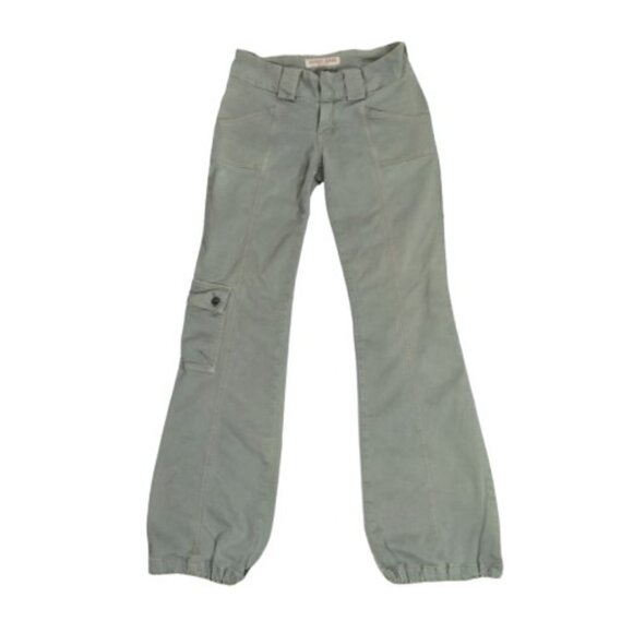 Guess Pants - Vtg Y2K Guess Cargo Flare Parachute Pants Utility Rave Low Rise Grunge Skater